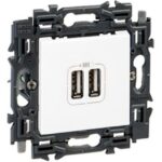 LEGRAND - Valena Next prise USB double type A appareil complet blanc à griffes - 741534