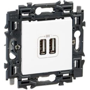 LEGRAND - Valena Next prise USB double type A appareil complet blanc à griffes - 741534
