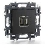 LEGRAND - Valena Next prise USB double type A appareil complet noir à griffes - 741734