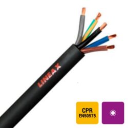 LINEAX - H07RN-F câble caoutchouc souple Nexans 750V Eca AD6 noir 2X6mm² - LINEAX2X6-ECA B 500