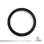 LIT by Cardi - Ava anneau noir mat