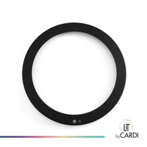 LIT by Cardi - Ava anneau noir mat