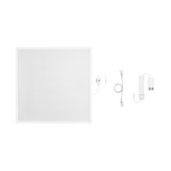 Dalle LED encastrable 595x595 27/32W UGR19, dimensions 595 x 595 x 32 mm