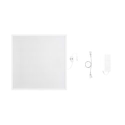 Panneau LED encastrable blanc 595x595 DALI 3960 lm avec accessoires de montage