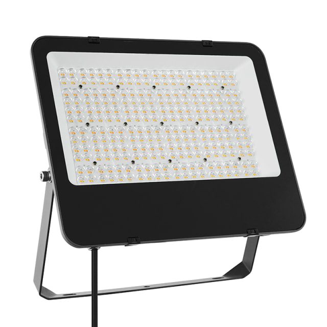 Projecteur LED LIT by Cardi Projecteur LED asymétrique noir 150W 3CCT IP65 avec support orientable
