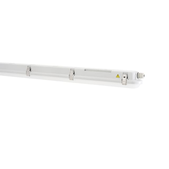 Réglette LED étanche LIT by Cardi Réglette LED étanche 120 cm blanc avec clips de fixation et diffuseur opalin