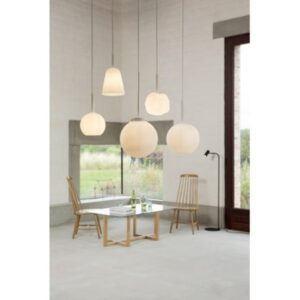 LUMINELLO - Clara vetro giro suspension en verre pyrex 1xE14 230V laiton blanc - SA30102PW