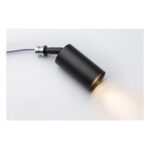 LUMINELLO - Tubo spot GU10 réglable laiton noir - TUSPOTSV