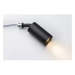 LUMINELLO - Tubo spot GU10 réglable laiton noir - TUSPOTSV
