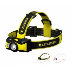 Détails visibles de Lampe frontale rechargeable iH9R RGB 5 modes pour Lampe frontale