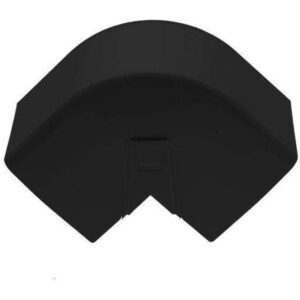 Linum - CLIMCLICK Coude extérieur 110mm 90° noir - ADP-6622-020
