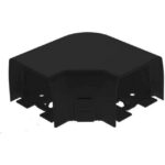 Linum - CLIMCLICK Coude plat 110mm 90° noir - ADP-6623-020