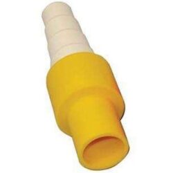 Raccord condensats jaune 16 mm avec embout conique blanc pour installation climatisation