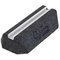 Pied anti vibration noir avec rail aluminium supérieur pour pompe à chaleur