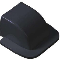 Cache mural d angle noir 110×75 mm pour conduits de ventilation