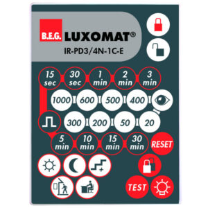 Luxomat - Télécommande infrarouge PD3N-1C et PD4N-1C avec réglage du temps étendu - 93110