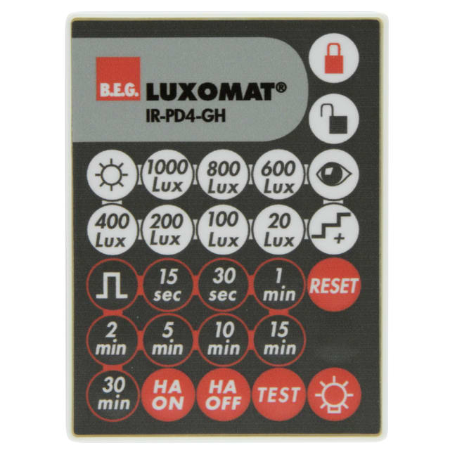 Luxomat - Télécommande infrarouge PD4-M-1C-GH - identique à 92 479 mais basse altitude - 92215 Luxomat - Télécommande infrarouge PD4-M-1C-GH - identique à 92 479 mais basse altitude - 92215