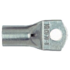 Cosse tubulaire cuivre 50 35 mm² borne 12 mm avec œillet et fût cylindrique