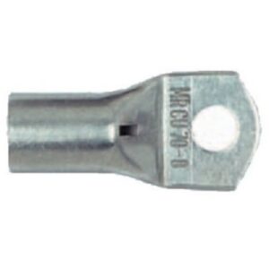 Cosse tubulaire cuivre 70 50 mm² borne 8 mm avec trou de fixation