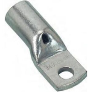 Cosse tubulaire cuivre étamé 95 mm² borne 8 mm avec trou de fixation