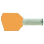 MECATRACTION - EMBOUT DE CABLAGE PREISOLE 2x4MM² ORANGE - TE4012