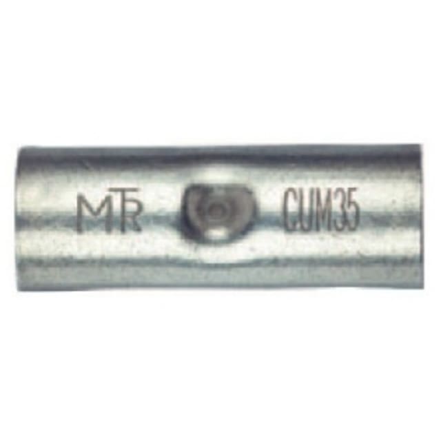 MECATRACTION - Manchon de jonction cuivre de 50mm²-Longueur 37mm-par 50 pièces -IEC 61238-1 - CUM50 MECATRACTION - Manchon de jonction cuivre de 50mm²-Longueur 37mm-par 50 pièces -IEC 61238-1 - CUM50