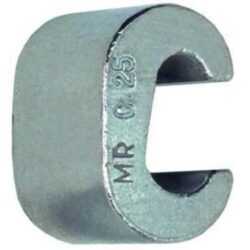 Détails visibles de Raccord cuivre étamé type C conducteur 300 mm² C150E pour Clames, connecteurs, griffes et attaches