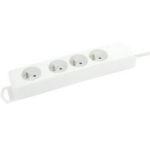 MEERV.KONTAKTDOZEN + SNOEREN 2 - bloc multiprise 4x 16A 2P+A (broche de terre) avec cordon 5m blanc - 433040150