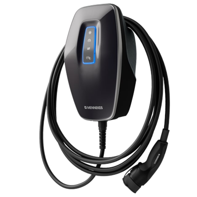 MENNEKES AMTRON 4You 510 Borne de recharge murale 22 kW avec câble Type 2 intégré et connecteur enroulé