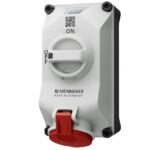 MENNEKES - DUOi PRISE MURALE 16A5P6H400V ROUGE IP44 - M5611506N