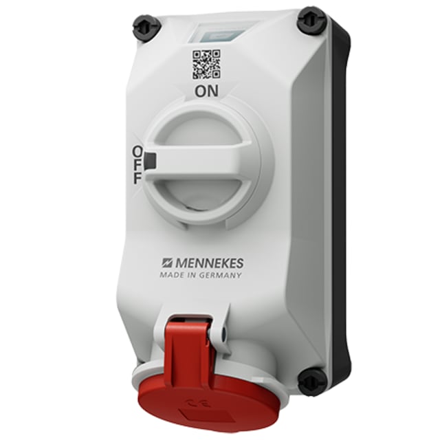 MENNEKES - DUOi PRISE MURALE 32A5P6H400V ROUGE IP44 - M5613506N MENNEKES - DUOi PRISE MURALE 32A5P6H400V ROUGE IP44 - M5613506N
