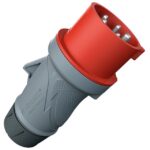 MENNEKES - FICHE PWTXTRR 32A5P6H400V ROUGE IP54 - M13584