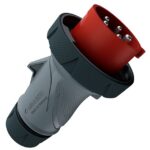 MENNEKES - FICHE PWTXTRR 32A5P6H400V ROUGE IP69 - M13660
