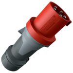 MENNEKES - Fiche PowerTOP Xtra 63A 5P 6H 400V rouge IP44 - M13112