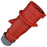MENNEKES - Fiche inverseur de phase AM-TOP 16A 4P 6H 400V rouge IP44 - M339