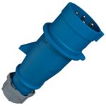 MENNEKES - Fiche inverseur de phase AM-TOP 32A 4P 9H 230V bleu IP44 - M396