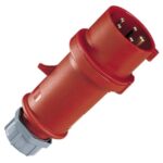 MENNEKES - Fiche inverseur de phase ProTOP 16A 5P 6H 400V rouge IP44 - M3319A