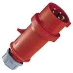 MENNEKES - Fiche inverseur de phase ProTOP 32A 5P 6H 400V rouge IP44 - M3322