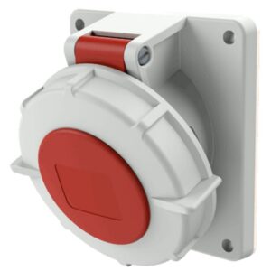 MENNEKES - Prise à encastrer 16A 5P 6H 400V rouge IP67