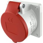 MENNEKES - Prise à encastrer 32A 5P 6H 400V rouge IP44