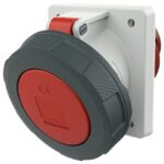 MENNEKES - Prise à encastrer 63A 5P 6H 400V rouge IP67