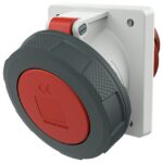 MENNEKES - Prise à encastrer 63A 5P 6H 400V rouge IP67