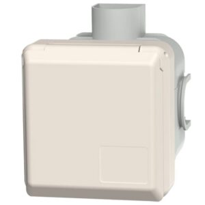 MENNEKES - Prise à encastrer Cepex 16A 5P 6H 400V rouge IP44 blanc RAL 1013 - M4125