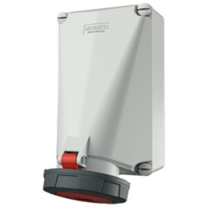 MENNEKES - Prise murale 125A 5P 6H 400V rouge IP67 - M143