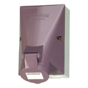 MENNEKES - Prise murale 16A 2P 20-25V violet IP44 - M577