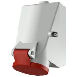 MENNEKES - Prise murale 16A 4P 6H 400V rouge IP44