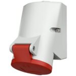 MENNEKES - Prise murale 16A 5P 6H 400V rouge IP44