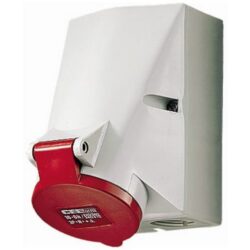 MENNEKES - Prise murale 16A 5P 6H 400V rouge IP44