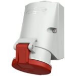 MENNEKES - Prise murale 32A 5P 6H 400V rouge IP44