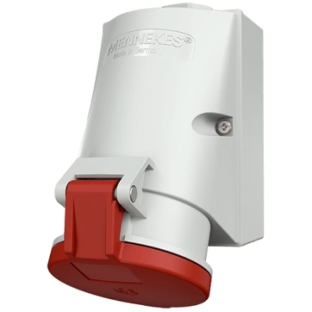 MENNEKES - Prise murale 32A 5P 6H 400V rouge IP44 MENNEKES - Prise murale 32A 5P 6H 400V rouge IP44